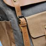 Waxed Canvas Backpack Brand Retro Backpack 15.6-inch Laptop Backpack Waterproof Travel Backpack