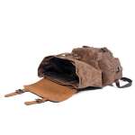 Waxed Canvas Backpack Rucksack, Laptop Rustic Men Wax Leather Backpacks Travel Vintage Bookbag