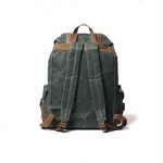 Wax Canvas Backpack Shoulders Vintage Travel Bag Waterproof Travel Shoulder Bag Fit 15in laptop