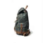 Wax Canvas Backpack Shoulders Vintage Travel Bag Waterproof Travel Shoulder Bag Fit 15in laptop