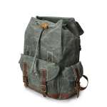 Wax Canvas Backpack Shoulders Vintage Travel Bag Waterproof Travel Shoulder Bag Fit 15in laptop