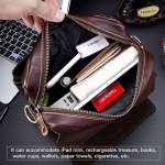 Genuine Leather Sling Bag Men Bags Small Shoulder Crossbody Bag for Men Everyday Casual Travel Messenger Bag Handbag