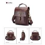 Genuine Leather Sling Bag Men Bags Small Shoulder Crossbody Bag for Men Everyday Casual Travel Messenger Bag Handbag