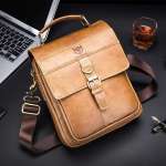 Genuine Leather Sling Bag Men Bags Small Shoulder Crossbody Bag for Men Everyday Casual Travel Messenger Bag Handbag