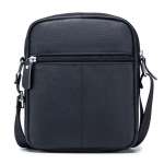 Casual Men's Shoulder Bag Business Messenger Bag High-Quality Men's Zipper Closed Cow Leather Bag