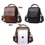 Genuine Leather Bag Handbag Shoulder Messenger Bag Men High Quality Luxury Handbag Small Flap Sling Bag