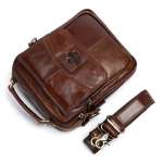 Genuine Leather Bag Handbag Shoulder Messenger Bag Men High Quality Luxury Handbag Small Flap Sling Bag