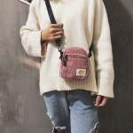 Very Small Women's Corduroy Crossbody Shoulder Bag Shoulder Handbags Mini Canvas bag