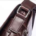 Genuine Leather Men's Messenger Bag Vintage Cow Leather Shoulder Bag Crossbody Hand Bag