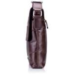 Genuine Leather Men's Messenger Bag Vintage Cow Leather Shoulder Bag Crossbody Hand Bag