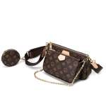 3 Small Size Bag Crossbody Bags for Women Multipurpose Golden Zippy Handbags with Coin Purse