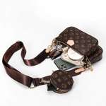 3 Small Size Bag Crossbody Bags for Women Multipurpose Golden Zippy Handbags with Coin Purse