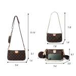 3 Small Size Bag Crossbody Bags for Women Multipurpose Golden Zippy Handbags with Coin Purse