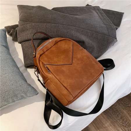 Fashion Women Leather Backpack Small Backpack for Girls Rucksack Vintage Shoulder Bags