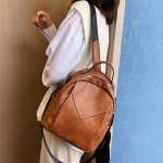 Fashion Women Leather Backpack Small Backpack for Girls Rucksack Vintage Shoulder Bags