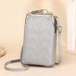 Clip Designer Phone Pocket Shoulder Bag for Women, Small Crossbody Bag, Ladies Messenger Purse