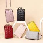 Clip Designer Phone Pocket Shoulder Bag for Women, Small Crossbody Bag, Ladies Messenger Purse