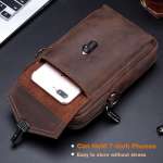 Real Leather Men Waist Bag Casual Fashion Crossbody Bag Small Belt Bag Fanny Pack  Phone  Pouch Sling