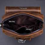 Real Leather Men Waist Bag Casual Fashion Crossbody Bag Small Belt Bag Fanny Pack  Phone  Pouch Sling