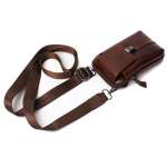 Leather Cowhide Shoulder Bag Man Bag Waist Pack Messenger Crossbody Fanny Waist Bag 