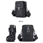 Crazy Horse Leather Male Waist Pack Phone Pouch Bags Waist Bag Men's Small Chest Shoulder Belt Bag