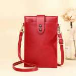 Fashion Designer Thin Shoulder Bag For Women, Leather Small Phone Bag, Ladies Mini Crossbody Messenger Bag