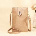 Fashion Designer Thin Shoulder Bag For Women, Leather Small Phone Bag, Ladies Mini Crossbody Messenger Bag