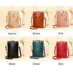 Fashion Designer Thin Shoulder Bag For Women, Leather Small Phone Bag, Ladies Mini Crossbody Messenger Bag