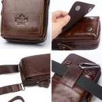 Genuine Leather Fanny Pack Men Waist Bag Belt Bag Phone Travel Waist Pack Male Small Waist Bag