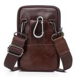 Genuine Leather Fanny Pack Men Waist Bag Belt Bag Phone Travel Waist Pack Male Small Waist Bag