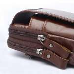 Genuine Leather Fanny Pack Men Waist Bag Belt Bag Phone Travel Waist Pack Male Small Waist Bag