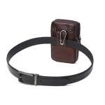 Genuine Leather Fanny Pack Men Waist Bag Belt Bag Phone Travel Waist Pack Male Small Waist Bag