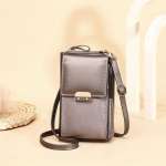 Small Leather Phone Wallet Purse, Cell Crossbody Bag,  Lightweight Crossbody Handbag for Women