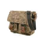 Multi-function Retro Unisex Bag Waxed Canvas Waterproof Shoulder Bag Canvas Women Messenger Bag 