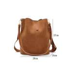 Fashion Women Bucket Bag Vintage Soft Leather Female Shoulder Bag High Quality Ladies Bag