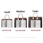 Luxury New Printed Color Matching Bag, Women's Bag Fashion Tote Handbag, Large Capacity Shoulder Bag