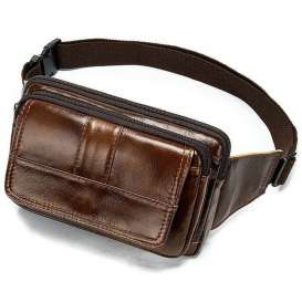 Leather Belt Bag, Leather waist bag, leather waist pack, leather handmade belt bag