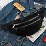 Women Corduroy Waist Bag Ladies New Designer Canvas Fanny Pack Fashion Bag