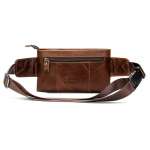 Leather Belt Bag, Men Genuine Leather Waist Bag, Men Belt Bag, Men's Waist Pack