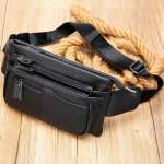 Leather Belt Bag, Men Genuine Leather Waist Bag, Men Belt Bag, Men's Waist Pack