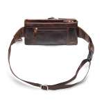 Genuine Leather Waist Bag, Waterproof Hip Belt Bag, Crossbody Sling