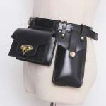 Mini Leather Crossbody Chest Bags, Woman's Fanny Pack, Female Waist Phone Pouch